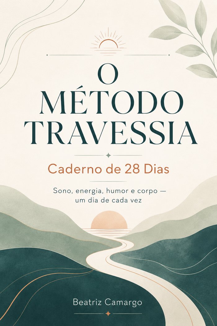 Capa de O Método Travessia — Caderno de 28 Dias